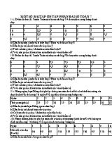 Một số bài tập ôn tập phần Đại số Toán 7